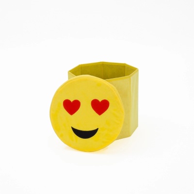 Creative emojis storage bench