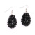 New European and American foreign trade fashion crystal earrings female Korean creative hand-woven water drop earrings