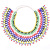 European and American ethnic wind rice bead necklace 2019 new fashion hand-knitted personalized collarbone chain shawl necklace female