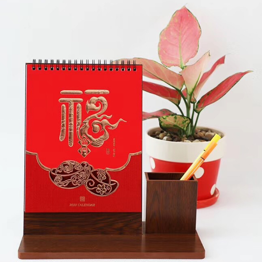 2020年新款精美韩式高架台历周历挂历