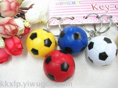 ABS World Cup football key ring wholesale 3.2 black and white football key ring factory