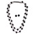 European and American nation wind hair ball necklace long Bohemian female rice bead fashion sweater chain necklace set