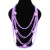 Foreign trade cross-border fashion rice bead necklace Bohemian national style hand-woven chain necklace jewelry female