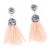Europe and the United States foreign trade crystal tassel earrings studs earrings accessories female style retro fashion hand set diamond earrings small ornaments