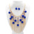 Bohemian fashion chain tassel European and American national style hair ball necklace necklace set accessories
