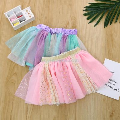 The New bust skirt rainbow gauze tutu skirt princess skirt rainbow skirt foreign trade the original single manufacturers direct sales