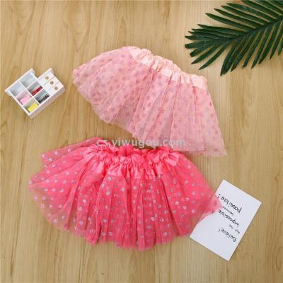 The princess dress is a three - layer, The six - piece, 30 - centimeter full skirt skirt for children