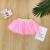 2019 new amazon EBAY hot style flash point light pink skirt girl express skirt pleated gauze