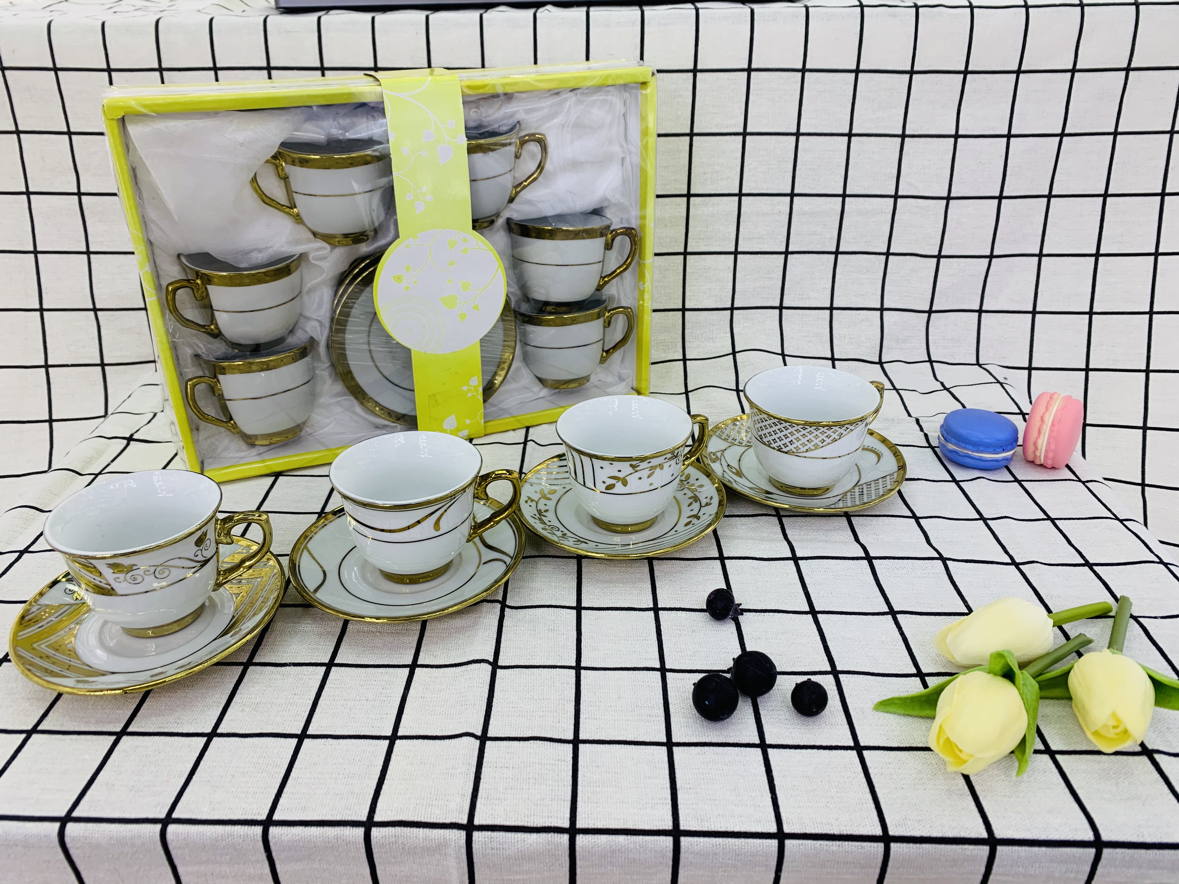 陶瓷咖啡杯碟镀金咖啡杯碟咖啡杯高档陶瓷杯出口杯碟