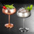304 Stainless Steel Red Wine Glass All-Steel Champagne Glass Metal Goblet Rose Gold Wine Glass Cocktail Glass Martini