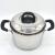 Stainless steel soup pot spillproof steel cover soup pot with double bottom domestic soup pot