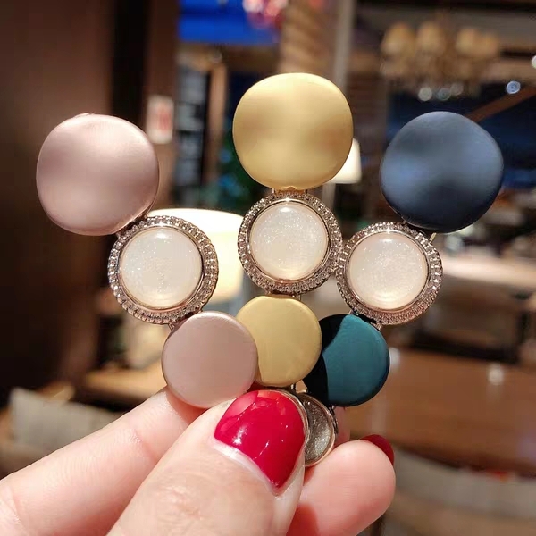 网络爆款磨砂圆片组合发夹网红头绳发圈头饰批发