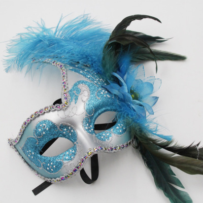 Factory Direct Sales Halloween Half Face Mask Princess Dance Mask Venice Mask Wholesale Customizable