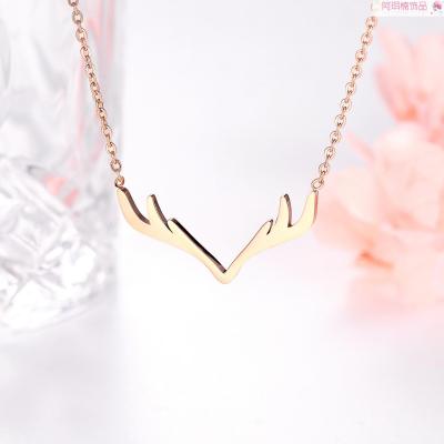 Arnan jewelry fashion stainless steel necklace titanium steel necklace Japan and Korea popular direct sales