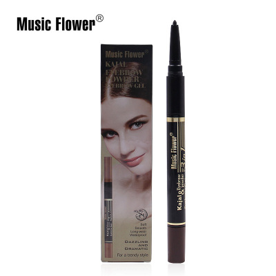 Music Flower Music Flower Music Flower Eyebrow Pencil Eyebrow Powder Eyebrow Cream Set Natural Long Lasting M4033