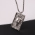 Popular Square Skull Alloy Pendant Men's Necklace Pendant Accessories Long Sweater Chain Meng Yu Ornament