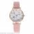 New lady crystal face star belt simple student watch