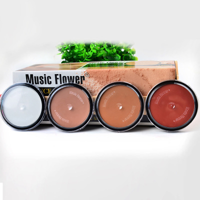 Music Flowe Four-Color Highlight Shadow Repair Shadow Powder Nose Shadow Concealer Powder Brightening Foundation M4050