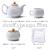 Creative ceramic coffee cup set european-style simple afternoon tea coffee cup set with a combination of plate and spoon