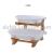 Creative european-style ceramic fruit tray afternoon refreshment tray family living room double fruit tray fruit basket