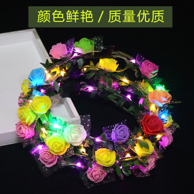 Lighting garland wholesale colorful flash ten lights led headband children's toys night market mall hot supply