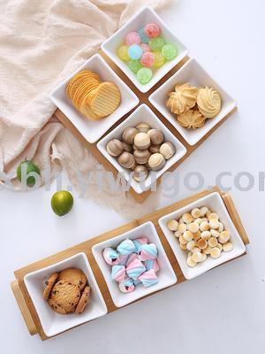 Creative ceramic tray, fruit platter, fruit platter, candy, dried fruit platter, cake tray and tray