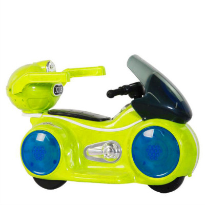 Children space electric three-wheeled motorcycle baby can sit and ride with guardrail cool lights music