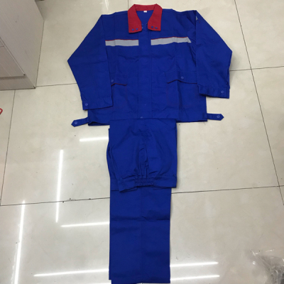 The Work thanks\n\nForeign trade cotton anti-static working clothes spot supply