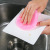 Hot selling round silicone dish washing brush easy to clean with hanging hole fruit kitchen cleaning magic