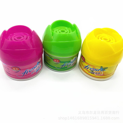 Air Freshing Agent Solid Freshing Agent Rose Lid Bottled Aromatherapy Aromatic Supplies Two Yuan Store Hot Sale