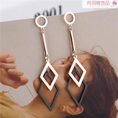 Arnan jewelry fashion stainless steel earrings titanium steel earrings popular in Japan and Korea direct sales