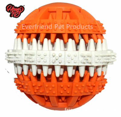 Rubber ball pet supplies manufacturers bite resistant pet toys Rubber dog toys manufacturers direct marketing multi-color optional