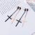 cross necklace Arnan jewelry fashion stainless steel earrings titanium steel earrings popular in Japan and Korea direct sales