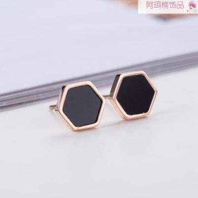 Arnan jewelry fashion stainless steel earrings titanium steel earrings popular in Japan and Korea direct sales