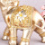 Resin Crafts European Gold Elephant Ornaments Creative Living Room Wine Cabinet TV Cabinet