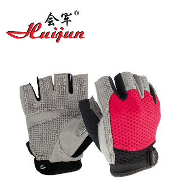 Hj-c 1008 mesh ultrafine four-finger leather gloves