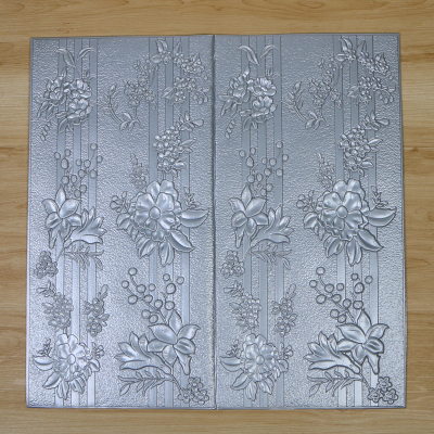 Thickened Chinese classical lotus 3D stereo wall stickers self-adhesive wallpaper decoration with glue good construction