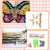 New Christmas Key chain DIY Diamond Shaped Cartoon Holiday Pendant Eight sets of Butterflies