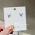 Small Gas Diamond Butterfly Studs Mini Silver Pin Ear Clip