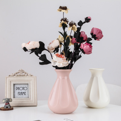 Nordic modern simple simulation of plastic vase home creative decoration plastic flowerpot lily flower vase