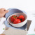 Household multi-purpose double layer vegetable basket float for rice basin drain supermarket store goods drain basket