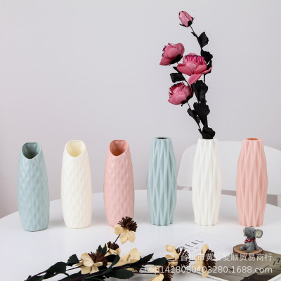 Plastic plastice vase in living room sittable arrangement simulation flower arrangement