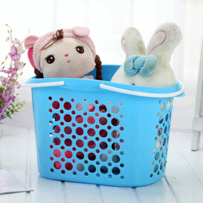 Smile hollow out receives basket desktop to store content basket to arrange case plastic cosmetic to receive a case basket basket