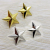 Metal Three-Dimensional Golden Five-Pointed Star Badge Customization Badge Cap Badge Decoration Props Collar Pin Brooch Ornament Customization