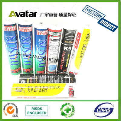 DAYSON hot sale car windscreen auto glass waterproof fire resistance PU sealant with black and white color 310ml