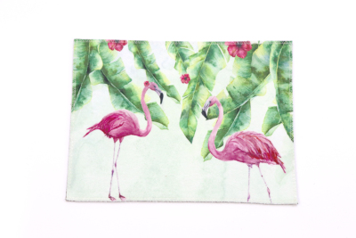 Super soft printed pad flamingo floor pad toilet pad