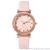 Fashionable lace dial simplicity 1-12 digital dial leather belt ladies watch quartz watch