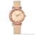 Fashionable lace dial simplicity 1-12 digital dial leather belt ladies watch quartz watch