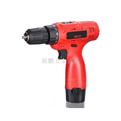Factory Direct Sales Lithium Battery Charging Electric Hand Drill Electric Screwdriver Household Hardware Tools 6512