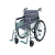 Plating leather wheelchair stainless steel manual wheelchair folding light old hand push scooter